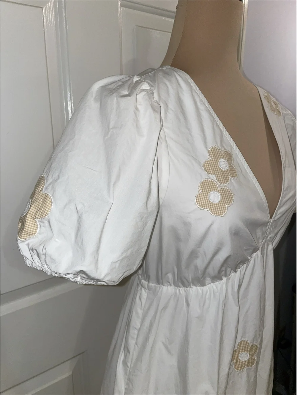 Madewell White Floral Annamarie Cutout Casual Dress Size 2
